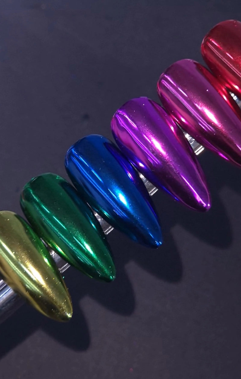 ICEGEL Mirror Ranger Glow Chrome Powder 6 Colors (GW62-GW67)