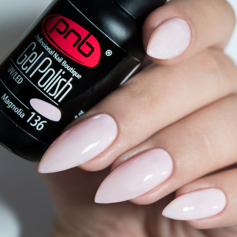PNB Pink gel nail polish for a Russian manicure
