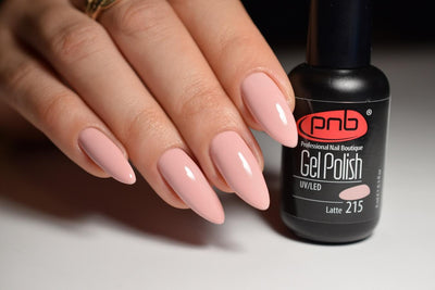 PNB Pink gel nail polish for a Russian manicure or pedicure