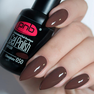 PNB brown gel polish for Russian nails