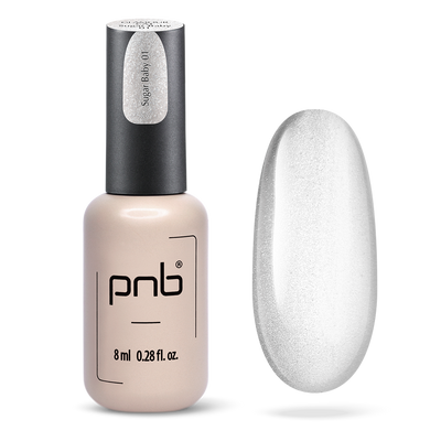 PNB Magnetic Gel Polish Glamour Cat 01 Sugar Baby