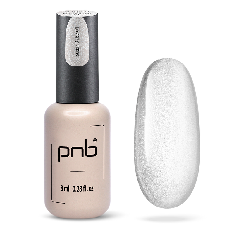 PNB Magnetic Gel Polish Glamour Cat 01 Sugar Baby