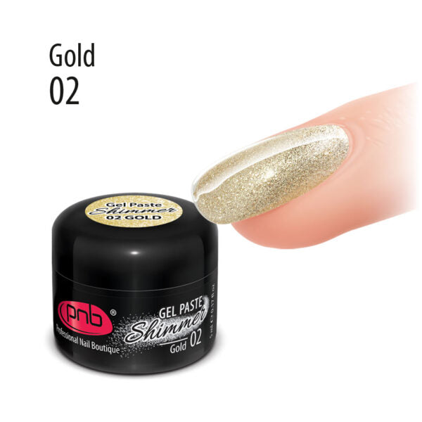 PNB Shimmer Gel Paste PNB Gold 02, 5 ml