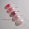 ICEGEL Tap and Rose Gel Polish color swatches s240-s244 in pink and nude tones with gel finish