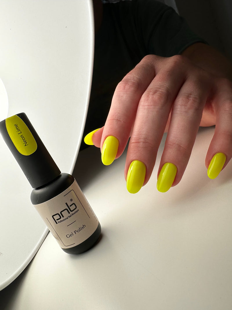 PNB Neon Lime gel nail polish 038