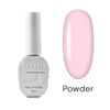 ISAGA Professional soft pink gel polish with creamy finish for Russian manicure, shown on oval nail shape