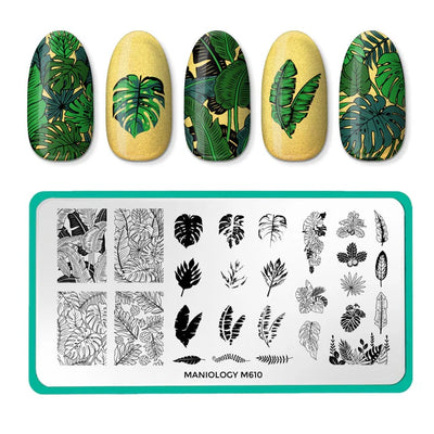 Maniology nail stamping plate m610 Lush Layers