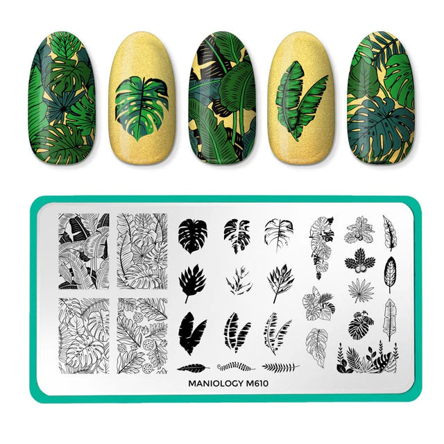 Maniology nail stamping plate m610 Lush Layers