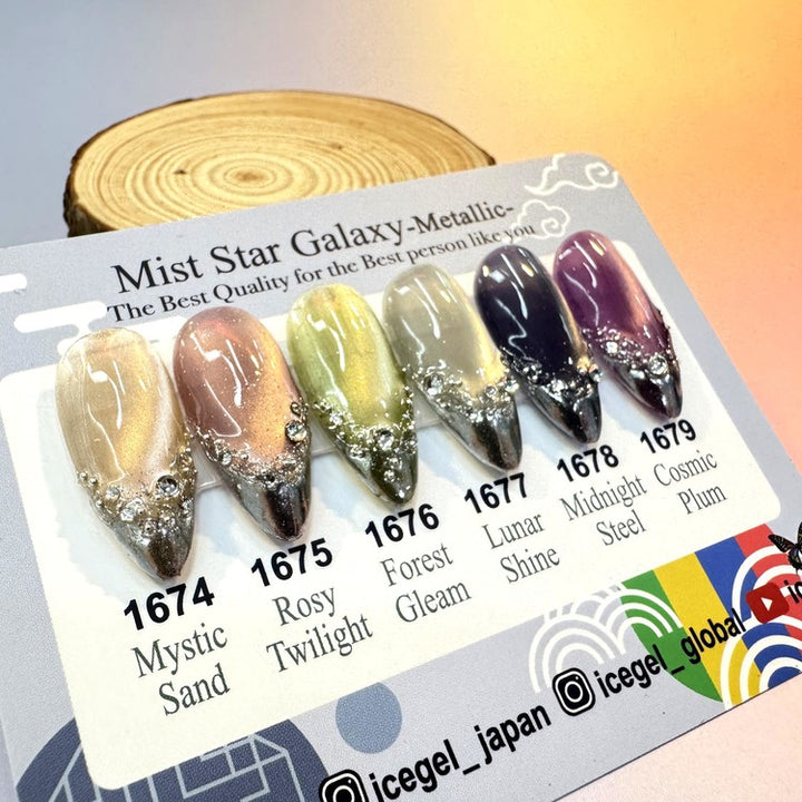 ICEGEL Mist Star Galaxy Metallic 1674-1679 – NashlyNails
