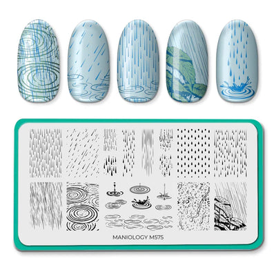 Maniology nail stamping plate m575 Misty Mornings