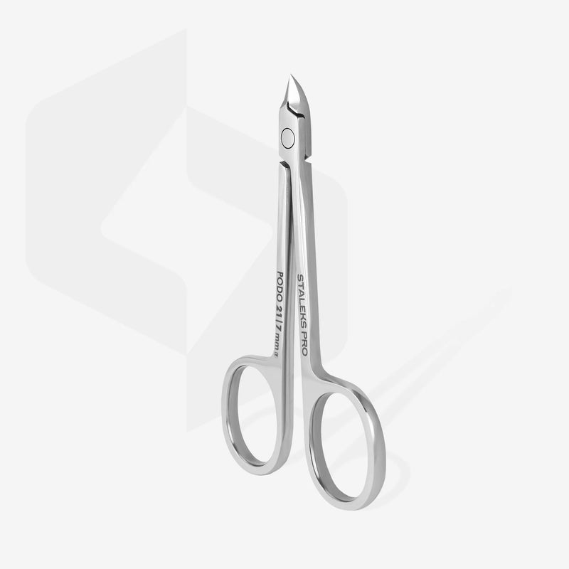 STALEKS PRO pedicure cuticle nipper, cuticle scissors for Russian nails