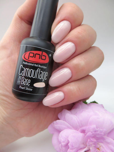 PNB Camouflage base pearl shine gel nail polish for Russian manicure