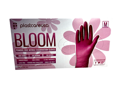 pink nitrile gloves for manicures