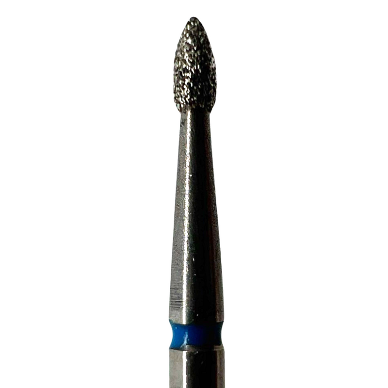 Diamond e-file nail drill bits -flame(drop), medium grit, Russian elec ...