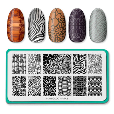 Maniology nail stamping plate m442 Prowl and Polish