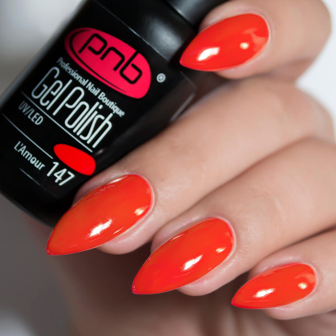 PNB red gel nail polish 147 L’Amour – NashlyNails