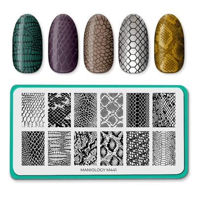 Maniology nail stamping plate m441 Slither in Style