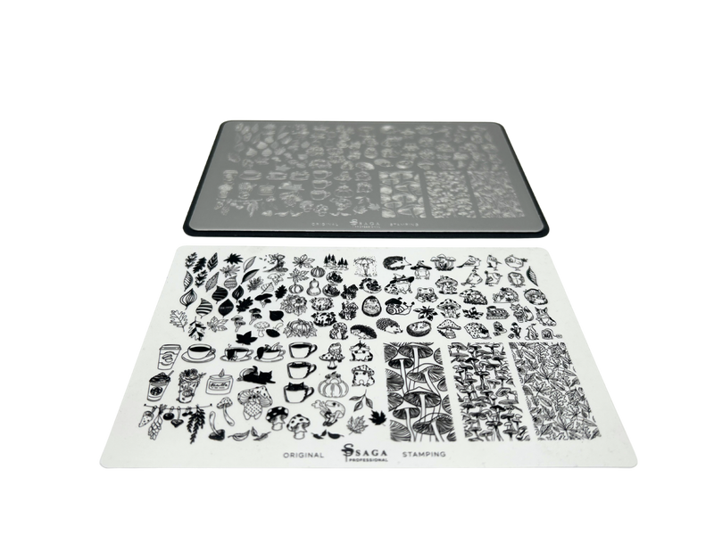 SAGA nail stamping plate autumn