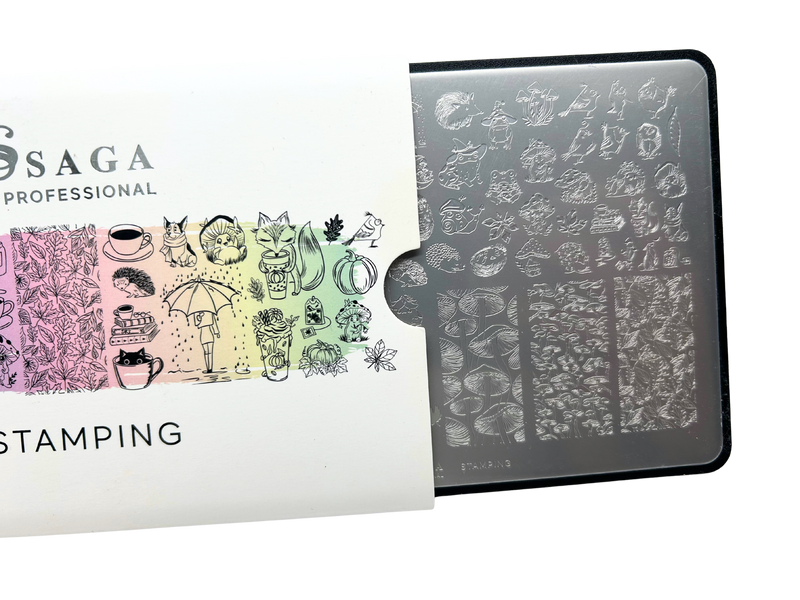 SAGA nail stamping plate autumn