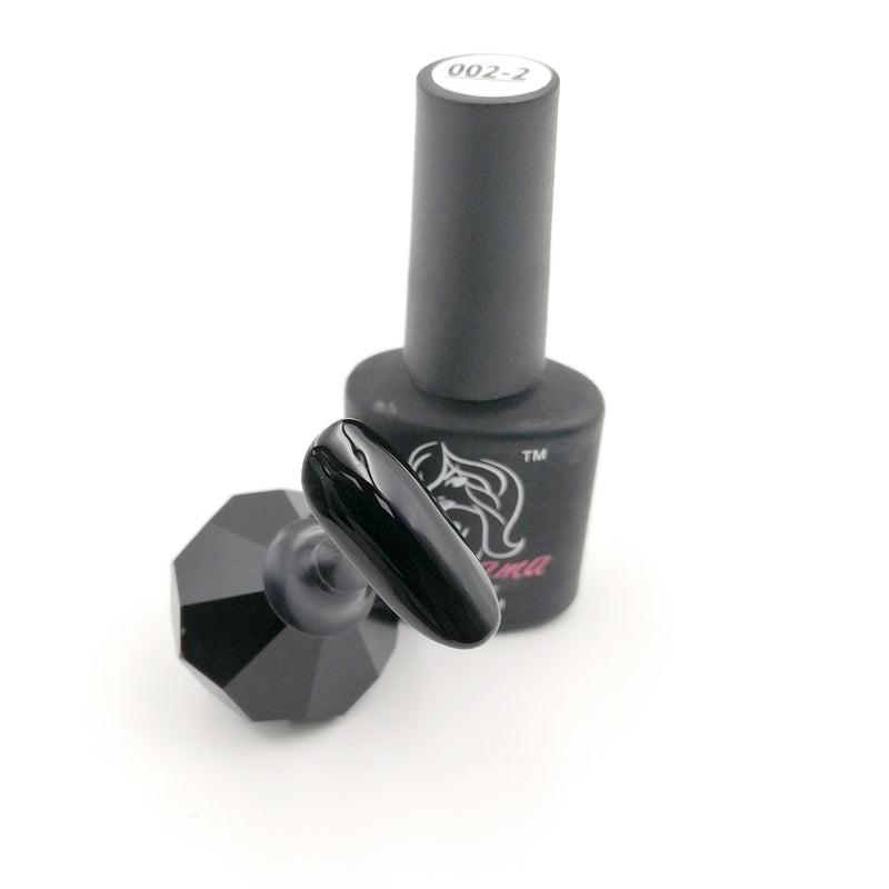 Haruyama black gel polish 002 for beautiful manicures and pedicures