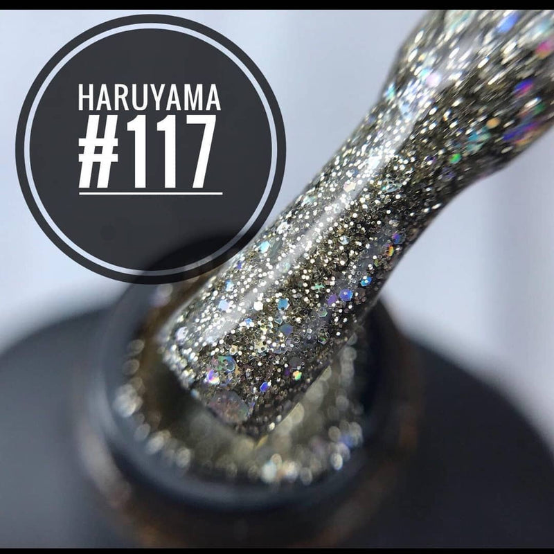 High quality Haruyama Glitter gel polish for manicures and pedicures