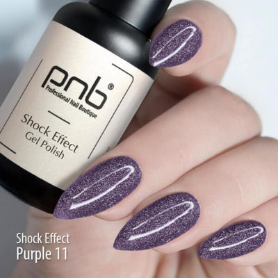PNG Purple gel nail polish for a Russian manicure