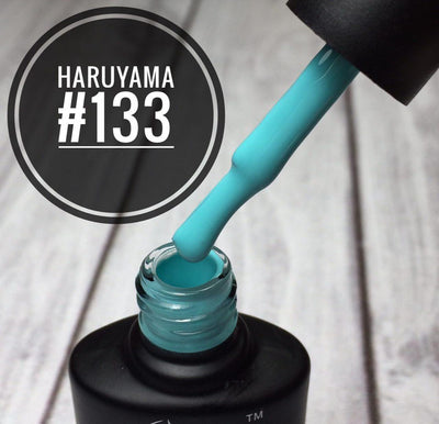 Haruyama Turquoise blue gel nail polish for manicures