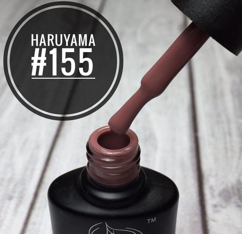 Haruyama 155 Red gel nail polish for Russian manicures and pedicures