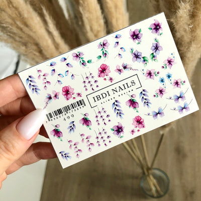 IBDI Floral nail decals for manicures and pedicures