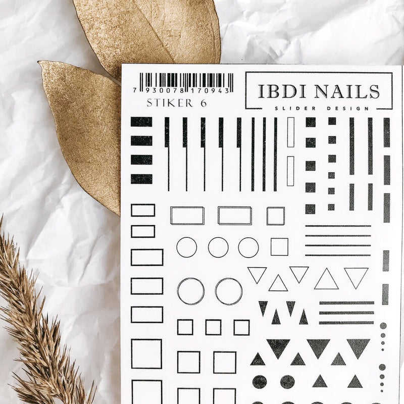 IBDI Geometric nail stickers 