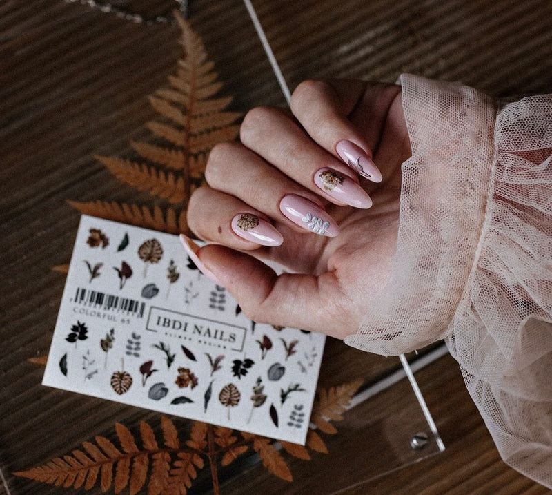 Beautiful IBDI nail decals for manicures and pedicures