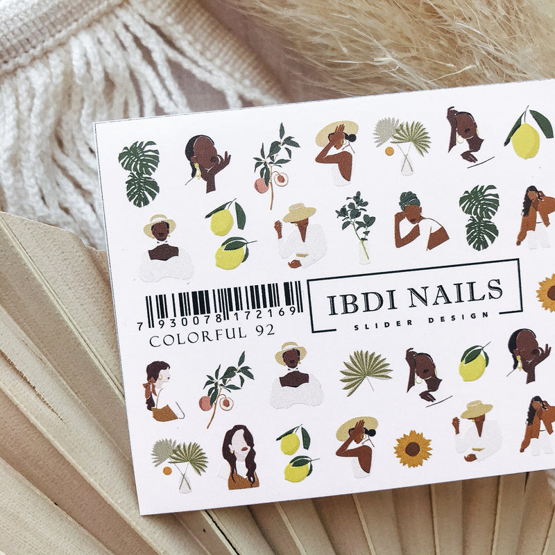 IBDI People waterslide nail decals