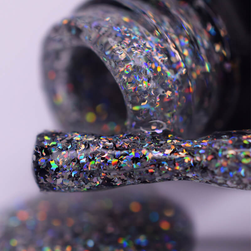 PNB Glitter gel nail polish for a Russian manicure