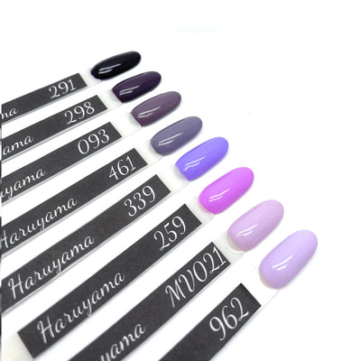 Haruyama purple gel polish set of 8
