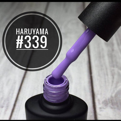Beautiful purple Haruyama gel polish for manicures or pedicures