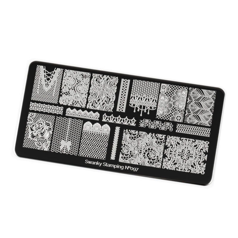 Swanky Stamping Pattern Lace nail stamping plates 097