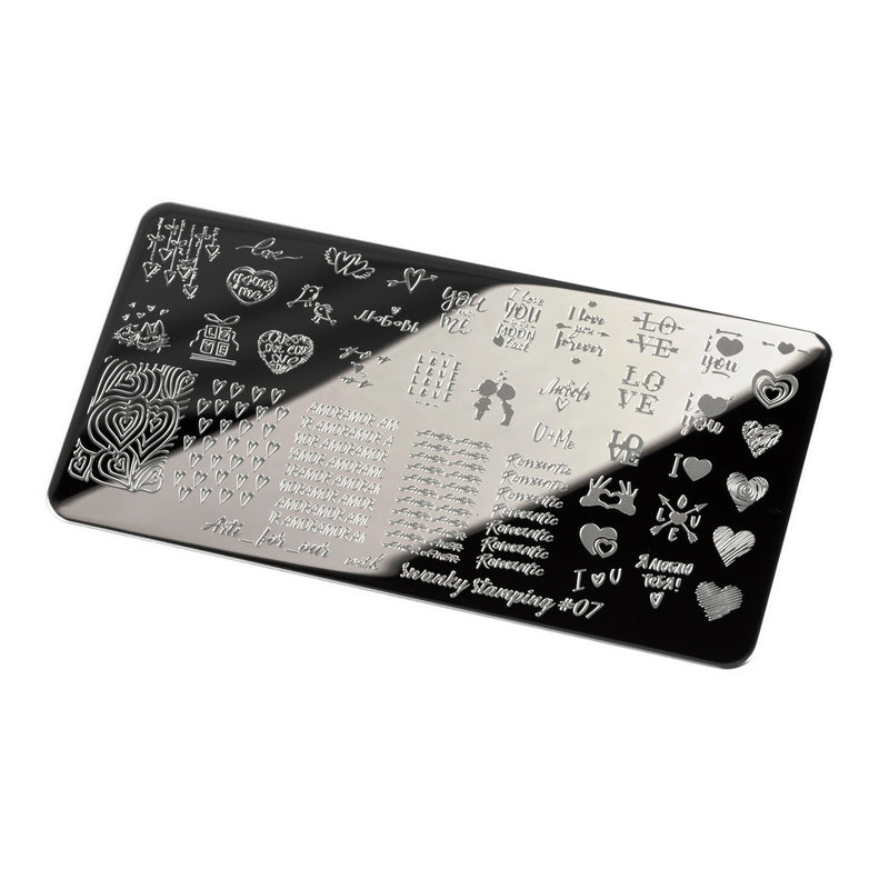 Swanky Stamping Love / Valentines Day nail stamping plates 07