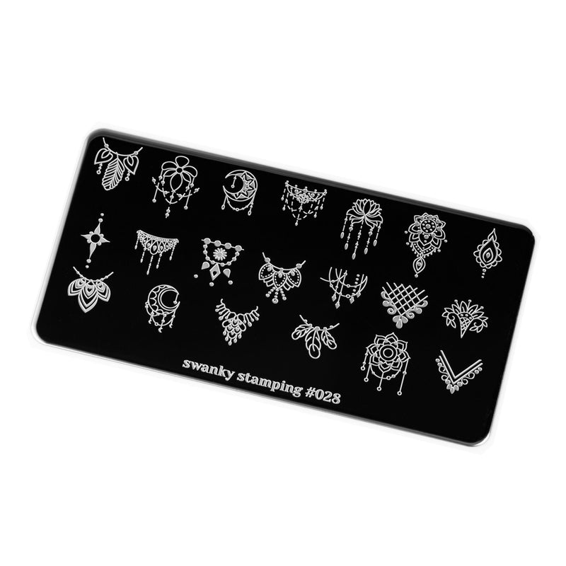 Swanky Stamping pattern nail stamping plates 028
