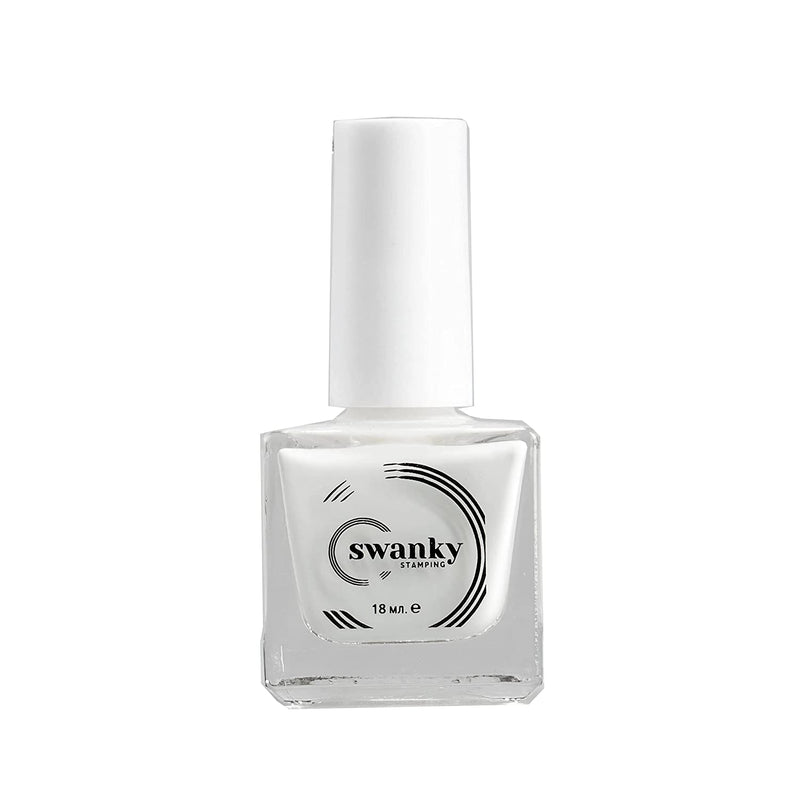 Swanky Stamping polish, White 002