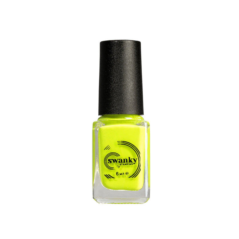 Swanky Stamping polish, neon yellow S18