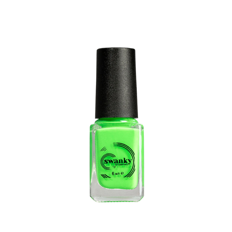 Swanky Stamping polish, neon green S15
