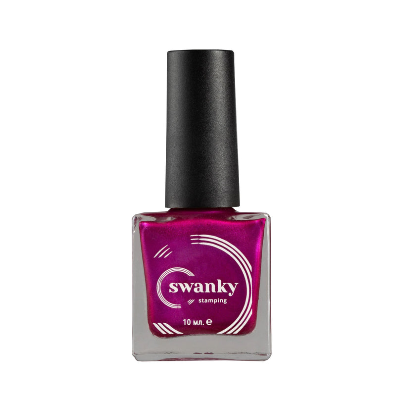 Swanky Stamping polish, metallic purple Met10
