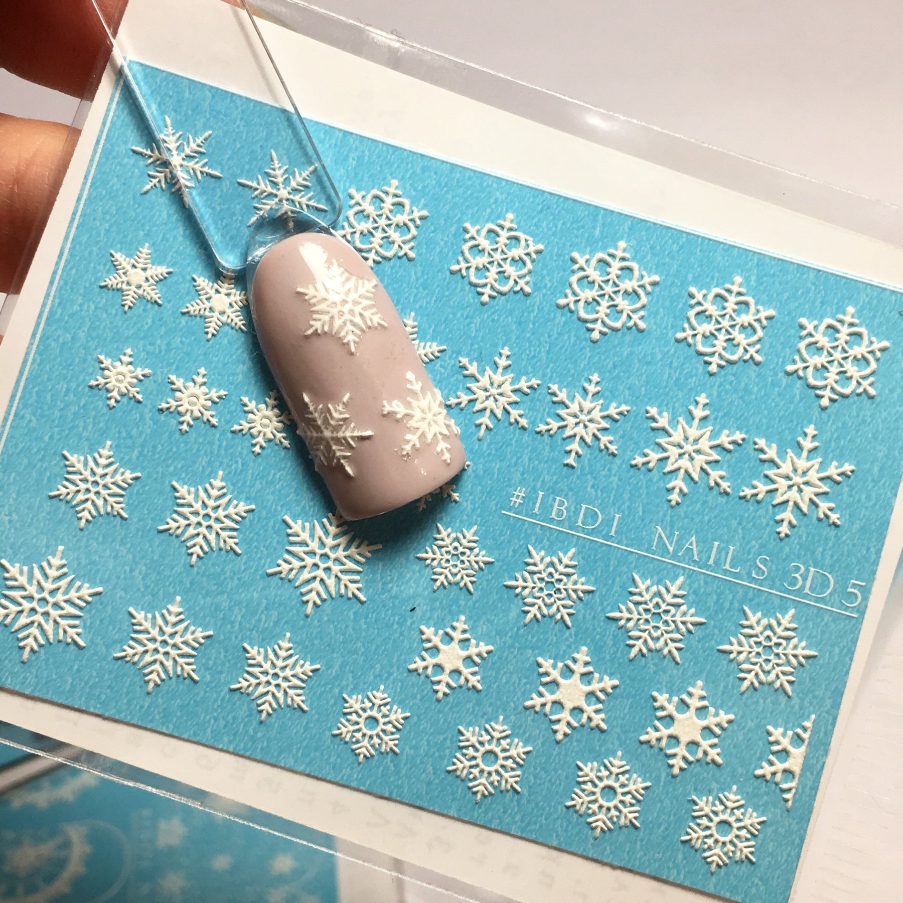 Glow in Dark Snowflake Christmas Nail Stickers