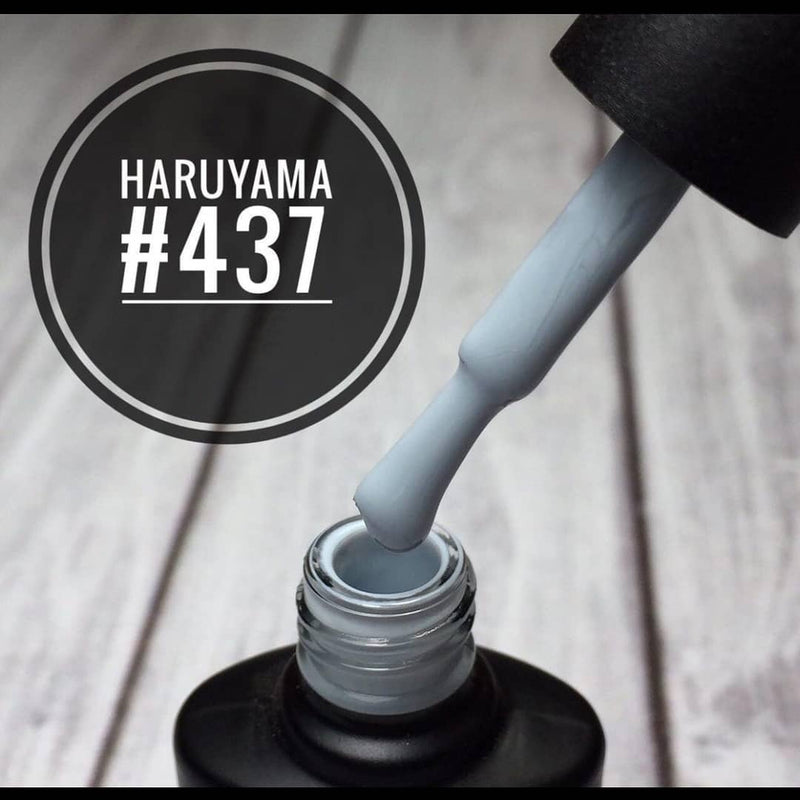 Gorgeous blue grey Haruyama gel polish for manicures and pedicures