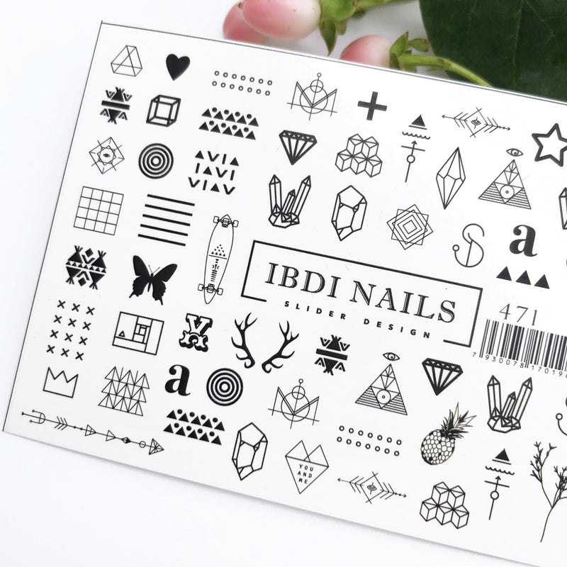 Amazing beautiful decals and sliders for manicures and pedicures