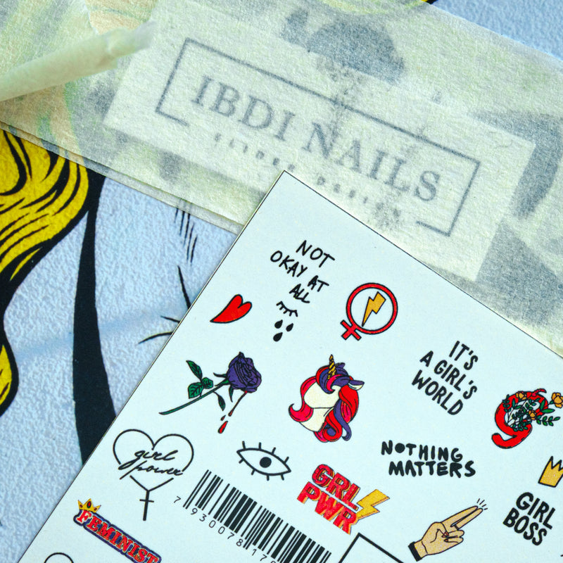 IBDI nail decals for a beautiful manicure or pedicure
