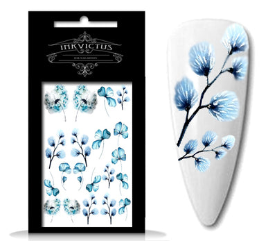 INKVICTUS Flower nail decals for Russian manicures