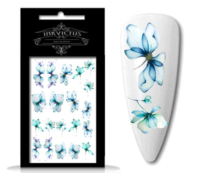INKVICTUS Waterslide flower nail decals for Russian manicures