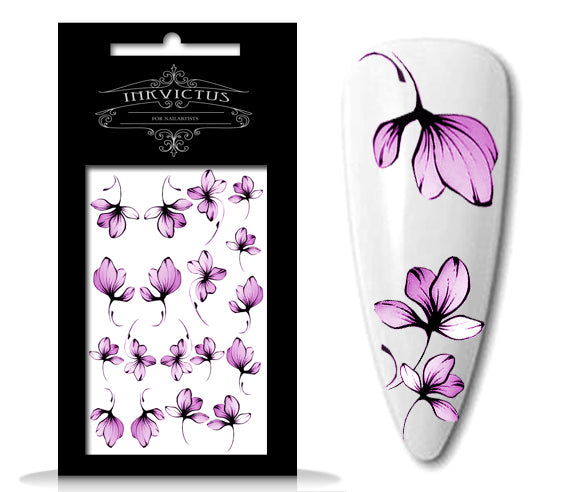 INKVICTUS waterslide nail decals for Russian manicures