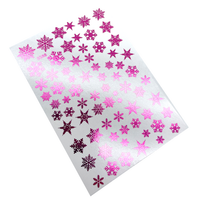 INKVICTUS Snowflake waterslide nail decals for manicure and pedicure nail art